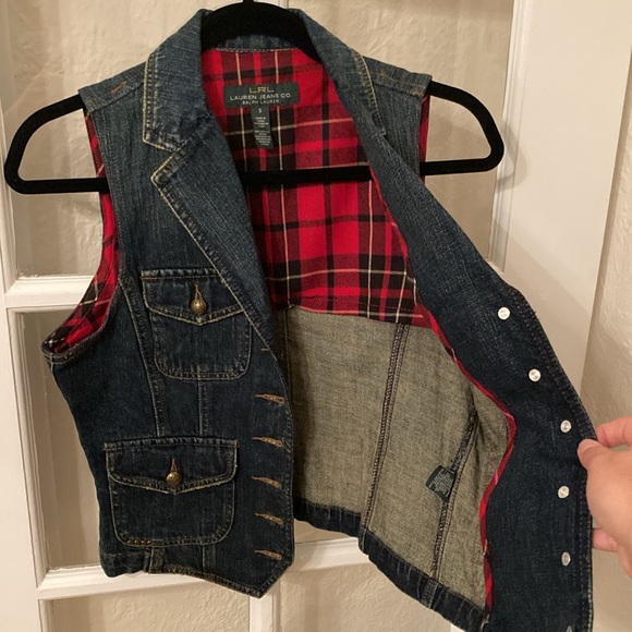 Lauren Jeans co. Ralph Lauren denim vest - Picture 5 of 11
